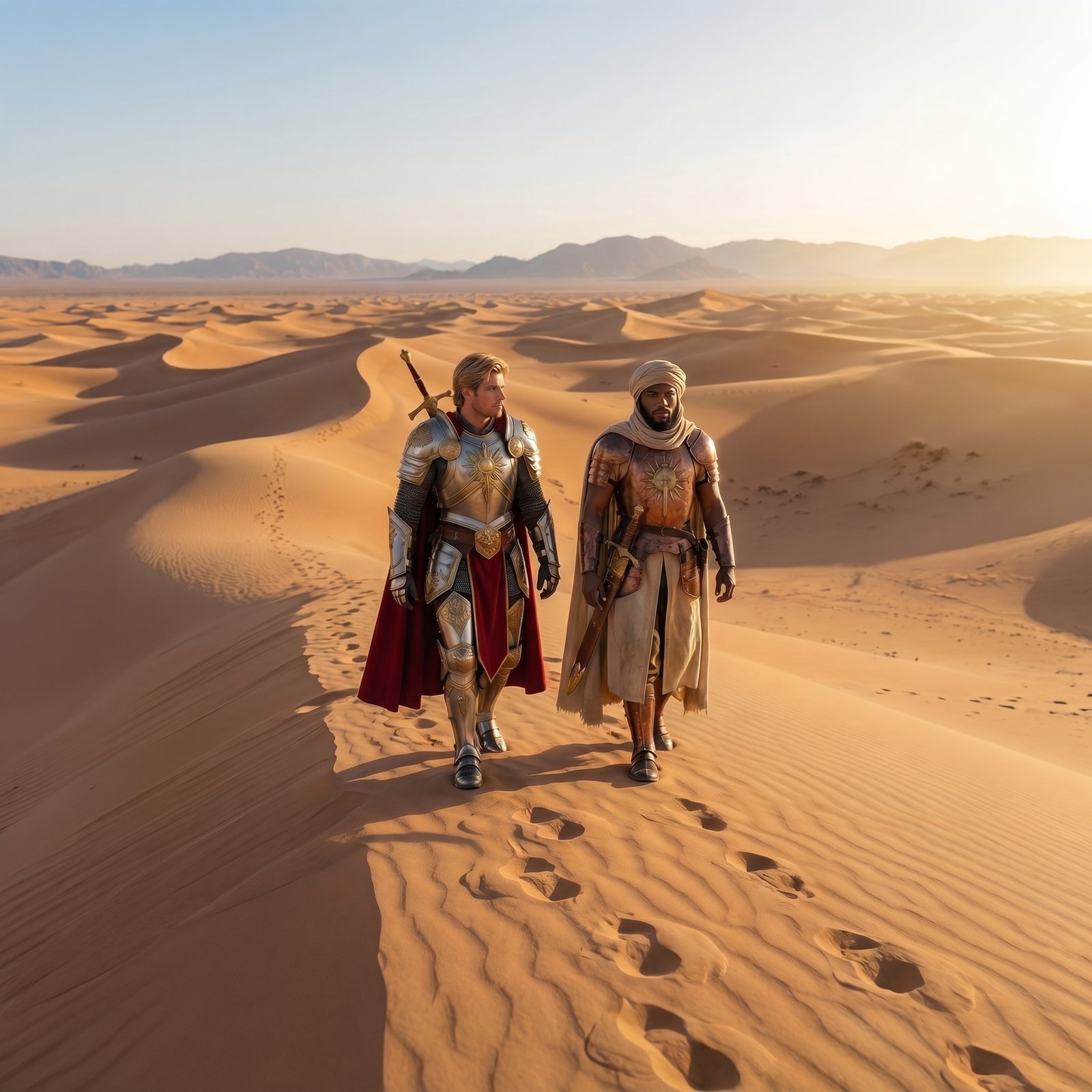 Milles e Rostan no Deserto da Ilusão
